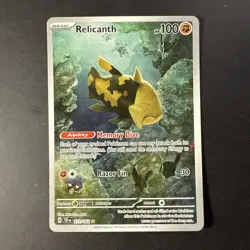 Pokemon TCG Relicanth 173/162 SV05: Temporal Forces Holo Illustration Rare - Image 1