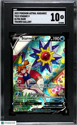 2022 Pokemon Astral Radiance Starmie V Ultra Rare Trainer Gallery #TG13 SGC 10 - Image 1