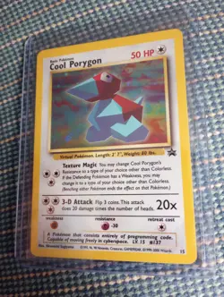 Pokemon TCG Cool Porygon Black Star Promo Holo Foil - SWIRL - Image 1