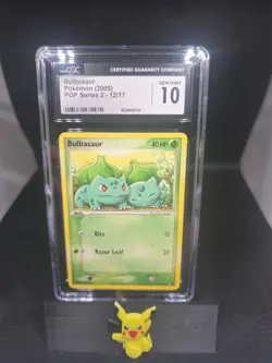 2005 Pokemon POP Series 2 #12/17 Bulbasaur CGC 10 GEM MINT - Image 1