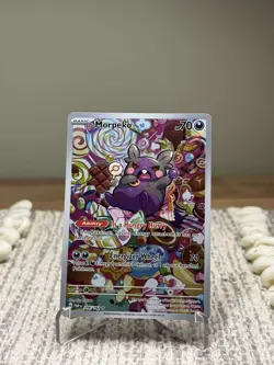 Pokemon TCG Morpeko Illustration Rare SV04 Paradox Rift 206/182 Near Mint - Image 1