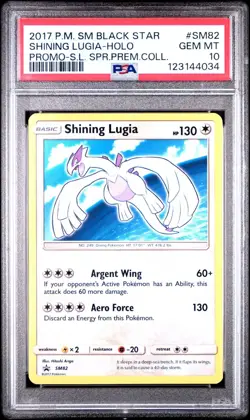 2017 Pokemon SM Shining Lugia SM82 PSA 10 - Image 1