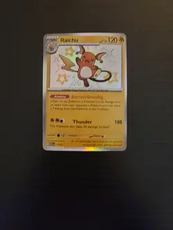 Raichu Pokemon Scarlet & Violet: Paldean Fates Shiny Rare version 132/091 - Image 1