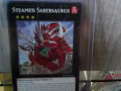 YuGiOh! Steamed Sabersaurus! 1st Edition! Alliance Insight! - Image 1