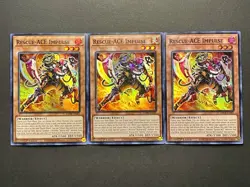 3x Rescue-Ace Impulse | AMDE-EN001 | Super Rares | NM | 1st Edition | YuGiOh! - Image 1