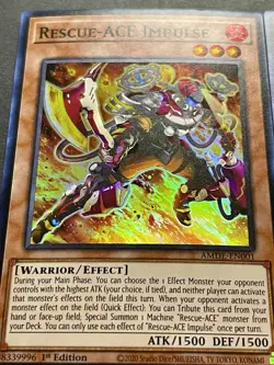 3x Rescue-Ace Impulse | AMDE-EN001 | Super Rares | NM | 1st Edition | YuGiOh! - Image 3