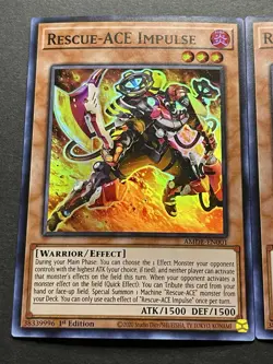 3x Rescue-Ace Impulse | AMDE-EN001 | Super Rares | NM | 1st Edition | YuGiOh! - Image 4