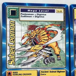 Okuwamon Tb-09 Devimon Tb-06 Digimon Taco Bell Promo Battle Card Bandai 2000 vtg - Image 4
