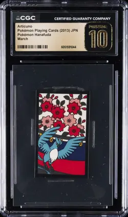 2013 POKEMON PLAYING CARDS JPN POKEMON HANAFUDA MARCH ARTICUNO CGC 10 PRISTINE - Image 1