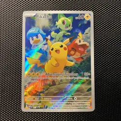 Pokemon - Pikachu SVP 027 Scarlet & Violet Promo Card Paldea Evolved NM - Image 1