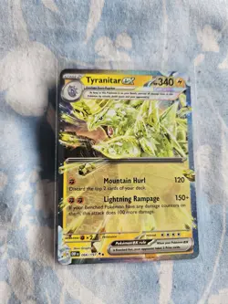 Pokemon Card Tyranitar EX 066/197 Ultra Rare Obsidian Flames NM - Image 1