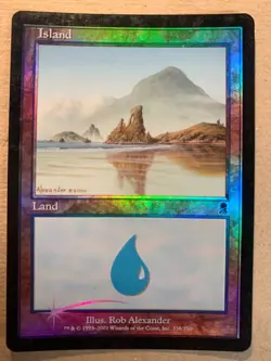 MTG 1x FOIL Island 338 Odyssey Pauper Modern Magic the Gathering Card x1 LP - Image 1