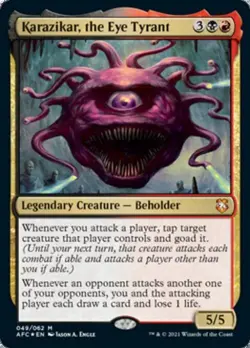 MTG - Karazikar, the Eye Tyrant - - Light Play - Foil - Image 1