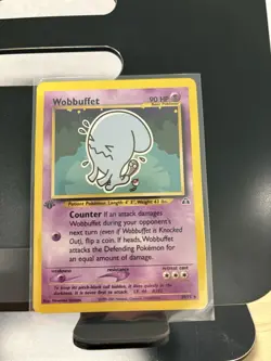 Pokemon TCG Wobbuffet 35/75 Neo Discovery 1st Edition Regular Card NM - Image 3