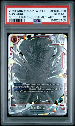 2024 DRAGON BALL SUPER CARD GAME FUSION WORLD ULTRA LIMIT SON GOKU PSA 10 - Image 1