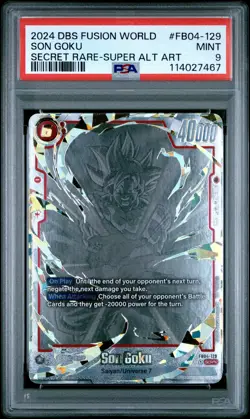 2024 DRAGON BALL SUPER CARD GAME FUSION WORLD ULTRA LIMIT SON GOKU PSA 9 - Image 1