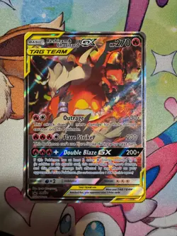Reshiram & Charizard GX - SM201 - Pokemon Sun & Moon Promo Ultra Rare Card NM - Image 1