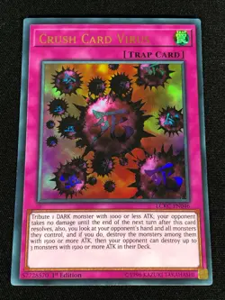 Yugioh Crush Card Virus LCKC-EN046 1ST Ultra (NM) - Image 1