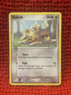 Slakoth 73/107 Non Holo EX Deoxys Set Pokemon Card 2005 NM - Image 1
