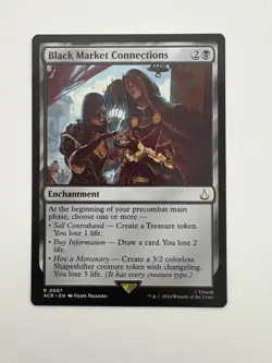 Black Market Connections MTG Magic the Gathering Card NM Near Mint ACR - Image 1