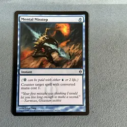 MTG- Mental Misstep- New Phyrexia- Near Mint Cond- MAGIC CARD - Image 1