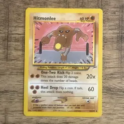Pokemon TCG Hitmonlee #42/105 Neo Destiny Unlimited Card Vintage NM-MINT 🔥 - Image 1