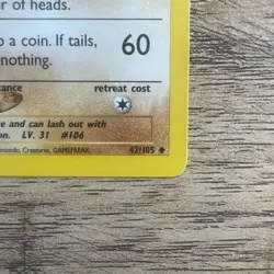 Pokemon TCG Hitmonlee #42/105 Neo Destiny Unlimited Card Vintage NM-MINT 🔥 - Image 4