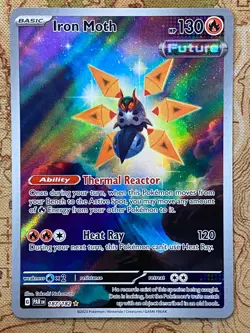 Pokemon Card TCG - Iron Moth 187/182 Illustration Rare Paradox Rift Near Mint - Image 2