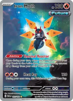 Pokemon Card TCG - Iron Moth 187/182 Illustration Rare Paradox Rift Near Mint - Image 4