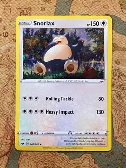 Pokemon Card TCG - Snorlax 140/202 Cosmos Holo Promo Exclusive Sword & Shield NM - Image 1