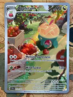 Pokemon Card TCG - Appletun 211/191 Illustration Rare Surging Sparks Near Mint - Image 2