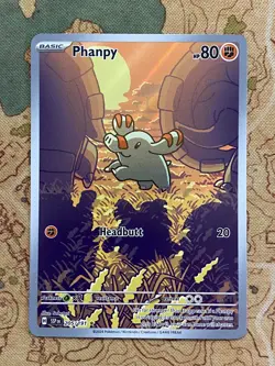 Pokemon Card TCG - Phanpy 205/191 Illustration Rare Surging Sparks Near Mint - Image 1