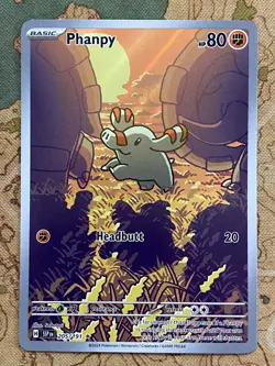 Pokemon Card TCG - Phanpy 205/191 Illustration Rare Surging Sparks Near Mint - Image 2