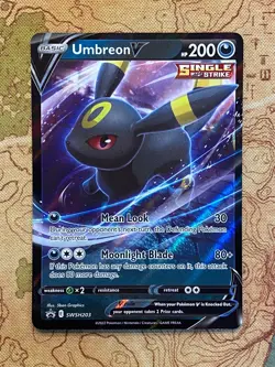 Pokemon Card TCG - Umbreon V SWSH203 Black Star Promo Sword & Shield Near Mint - Image 1