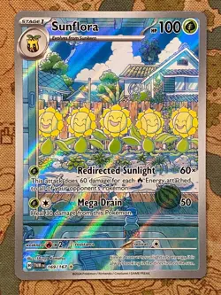 Pokemon Card TCG - Sunflora 169/167 Illustration Rare Twilight Masquerade NM - Image 2