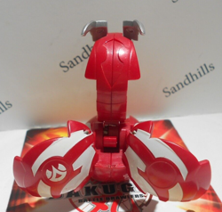 Bakugan Gus Burnan Red Pyrus BakuTech 590G & matching card - Image 3