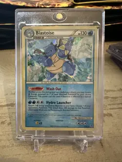 Pokemon Card Promo Blastoise 13/95 Holo Cracked Ice - Image 1