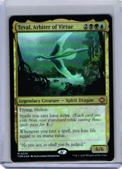 Teval, Arbiter of Virtue- Tarkir: Dragonstorm Foil MTG-NM - Image 1
