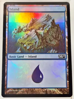 Island 236 - FOIL - Magic 2010 Core Set M10 - Magic the Gathering MTG Nice! - Image 1