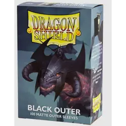 Dragon Shield Outer Sleeves Matte Black 100ct Standard Size Triple Sleeve - Image 2