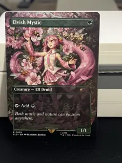 MTG Elvish Mystic (0805) Hatsune Miku Secret Lair Drop Regular NM - Image 1