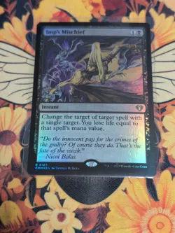 1x Foil Imp's Mischief Magic the Gathering Rare - Image 1