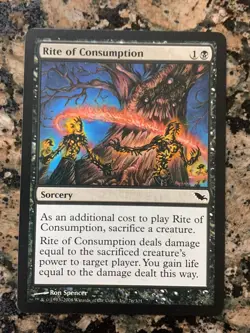 MTG Rite of Consumption x1 Shadowmoor NM, Magic the Gathering - Image 1