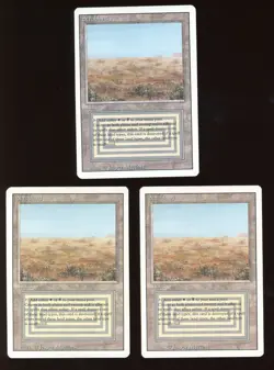 3x 1994 Revised/3rd Edition Scrubland ~ Vintage MTG/Magic!!! - Image 1