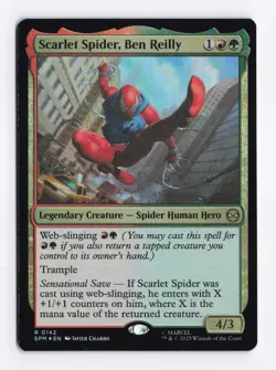 Scarlet Spider, Ben Reilly #142 FOIL Rare - MTG Marvel's Spider-Man SPM - Image 1