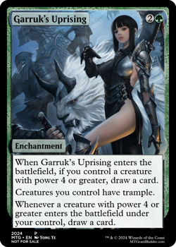 GARRUK'S UPRISING : altered-art card for use with MTG : with hot, sexy babe! - Image 1