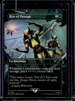 2024 Magic The Gathering Marvel Wolverine Rite of Passage Rainbow Foil #1739 - Image 1