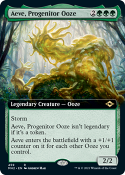 1 x Aeve, Progenitor Ooze - Foil - Extended Art - Modern Horizons 2 - NM-Mint - - Image 1