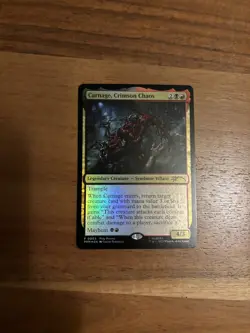 Magic the Gathering MTG - Carnage Crimson Chaos FOIL PRM Spiderman Promo NM - Image 2