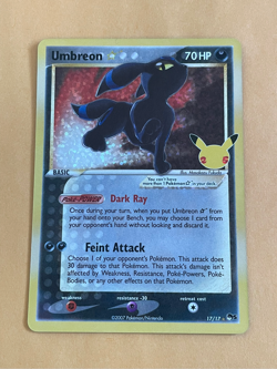 2021 Pokemon Celebrations Umbreon Gold Star Classic Collection #17/17 - Image 1